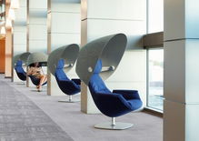 圍觀創意智能辦公椅 別致防護罩可隔離喧囂
